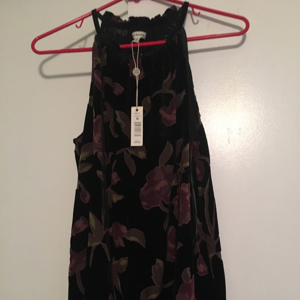 Max Studio velvet blouse